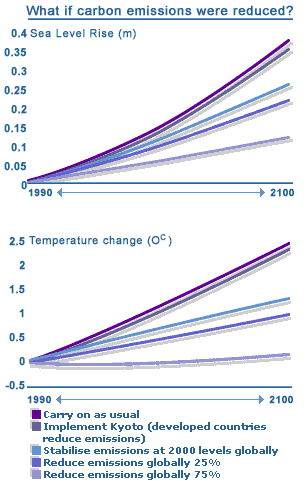 Graph: What If Carbon Emissions Were Reduced?